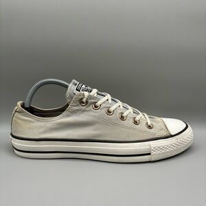 Converse Chuck Taylor Ox Low Sneakers Men’s 8 Oyster Gray Lace Up 142229F